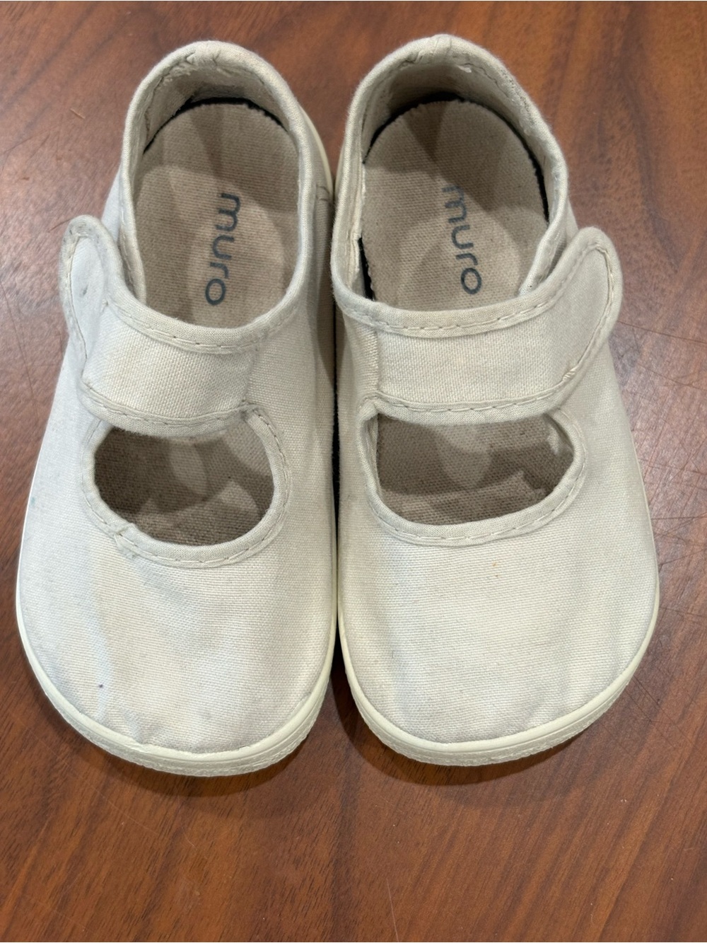 Made in Spain Girls Cream Mary Jane Shoes